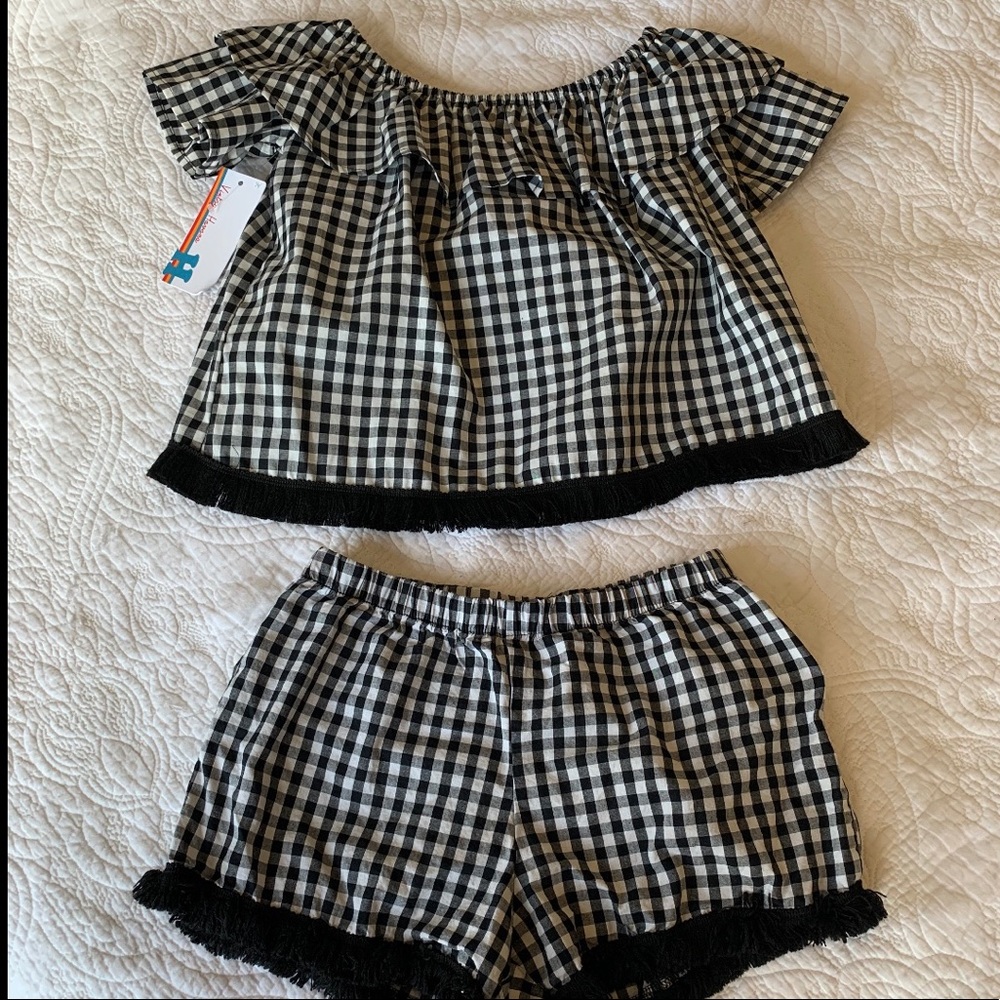 Vintage Havana Black and White Co-Ord Set